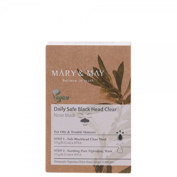 Mary &amp; May Daily Safe Blackhead Clear Nose Pack
