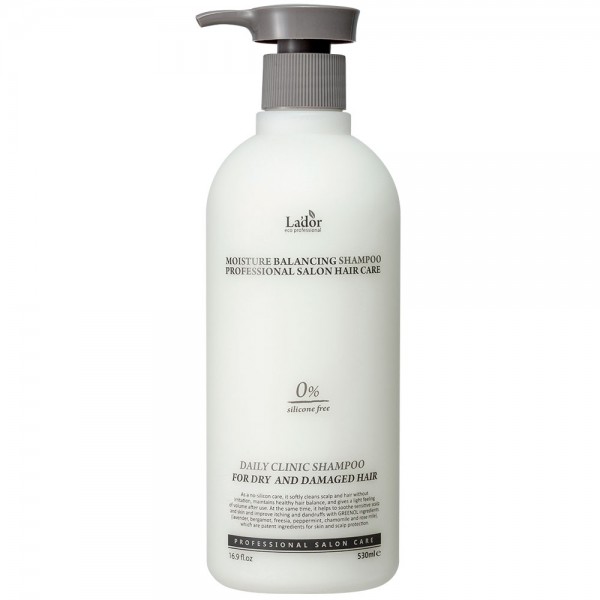 Lador Moisture Balancing Shampoo Professional Salon Hair Care 530ml